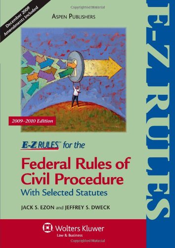 Stock image for E-Z Rules for the Federal Rules of Civil Procedure for sale by Better World Books