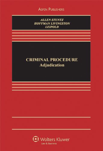 Beispielbild fr Criminal Procedure : Adjudication zum Verkauf von Better World Books