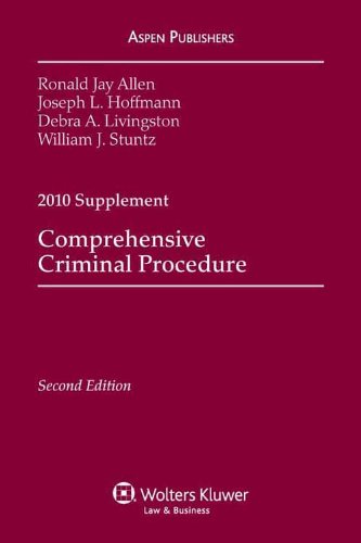 Imagen de archivo de Comprehensive Criminal Procedure 2010 Case Supplement a la venta por BookHolders