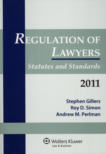 Imagen de archivo de Regulation of Lawyers Statutes & Standards 2011 a la venta por HPB-Red