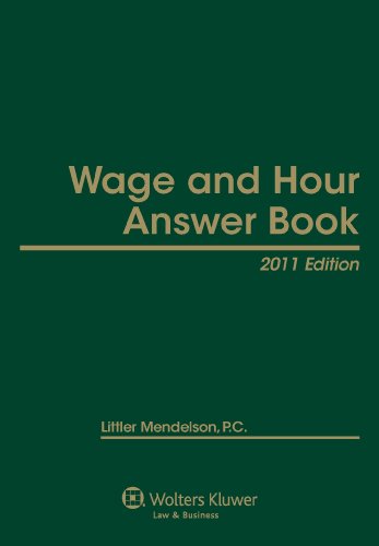 Beispielbild fr Wage & Hour Answer Book 2011e zum Verkauf von HPB-Red