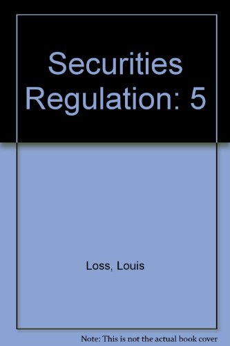 Imagen de archivo de Securities Regulation a la venta por HPB-Red