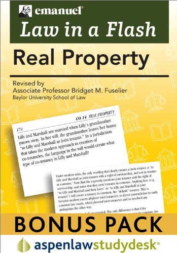 Real Property (Law in a Flash Cards) (9780735595859) by Emanuel, Steven L.