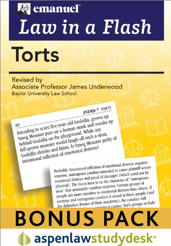 Torts (Law in a Flash Cards) (9780735595873) by Emanuel, Steven