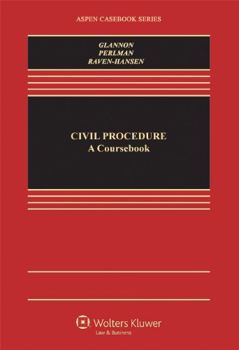 Stock image for Civil Procedure: A Coursebook (Aspen Casebook) for sale by HPB-Red