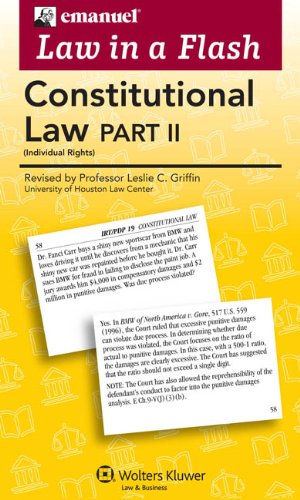 Law in a Flash Cards: Constitutional Law II (9780735598034) by Steven L. Emanuel