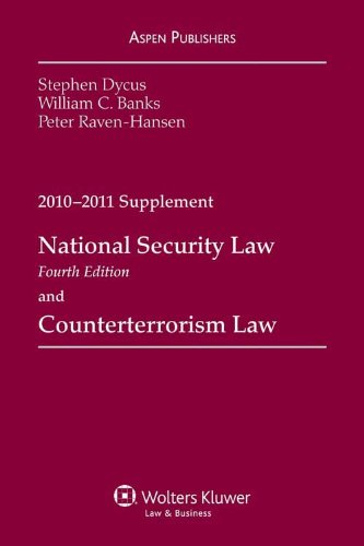 Beispielbild fr National Security Law & Counterterrorism Law 2010-2011 Supplement zum Verkauf von SecondSale