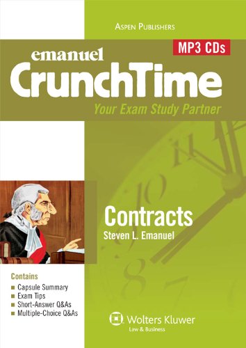 CrunchTime: Contracts (Audio CD) (9780735599499) by Steven Emanuel