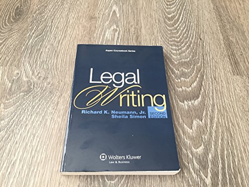 Beispielbild fr Legal Writing zum Verkauf von Better World Books