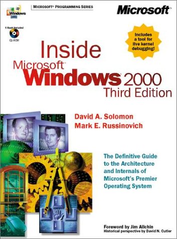 Beispielbild fr Inside Microsoft Windows 2000, Third Edition (Microsoft Programming Series) zum Verkauf von New Legacy Books