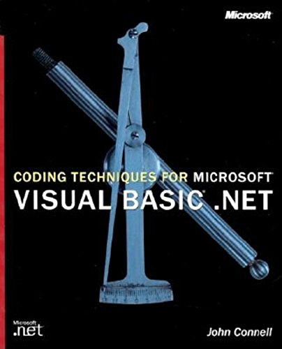 Coding Techniques for Microsoft Visual Basic .Net (9780735612549) by Connell, John