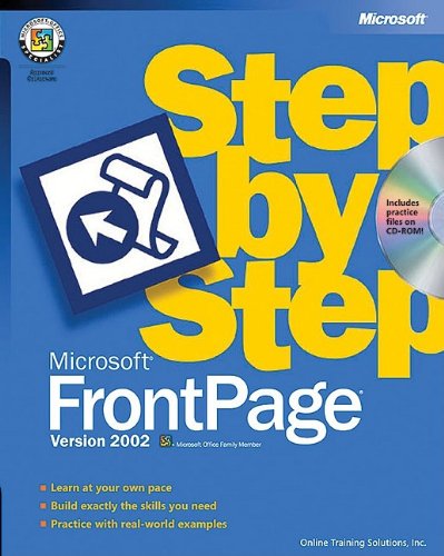 9780735613003: MS FrontPage, Version 2002, Step by Step (Cpg Step by Step)