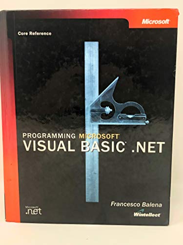 9780735613751: Programming Microsoft Visual Basic Net. Cd-Rom Included (Core reference)