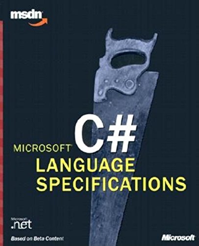 Microsoft C# Language Specifications (MSDN) (9780735614482) by [???]