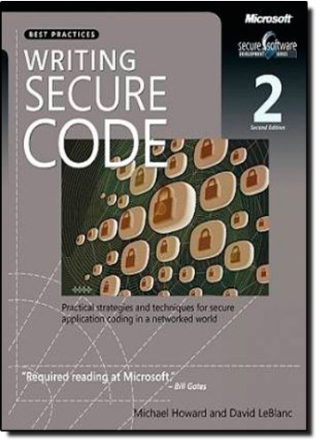Beispielbild fr Writing Secure Code : Practical Strategies and Proven Techniques for Building Secure Applications in a Networked World zum Verkauf von Better World Books