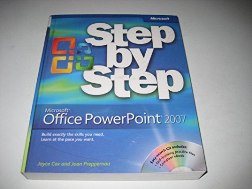 MicrosoftÂ® Office Publisher 2007 Step by Step (9780735622999) by Preppernau, Joan; Cox, Joyce