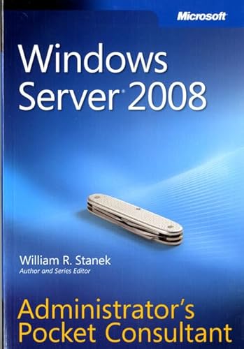 Imagen de archivo de Windows Server® 2008 Administrator's Pocket Consultant (Pro - Administrator's Pocket Consultant) a la venta por Half Price Books Inc.