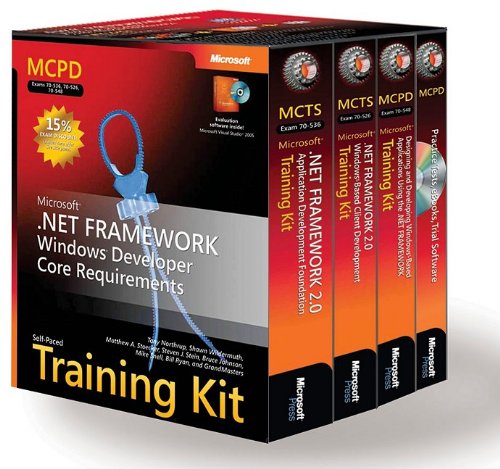 Imagen de archivo de MCPD Self-Paced Training Kit (Exams 70-536, 70-526, 70-548): Microsoft® .NET Framework Windows® Developer Core Requirements a la venta por HPB-Red