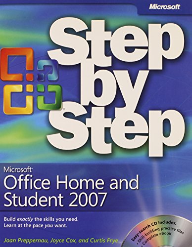 MicrosoftÂ® Office Home and Student 2007 Step by Step (9780735625600) by Cox, Joyce; Frye D., Curtis; Joan Lambert