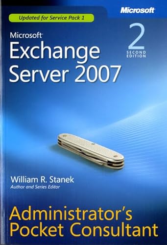 Imagen de archivo de Microsoft Exchange Server 2007 Administrator's Pocket Consultant a la venta por ThriftBooks-Atlanta