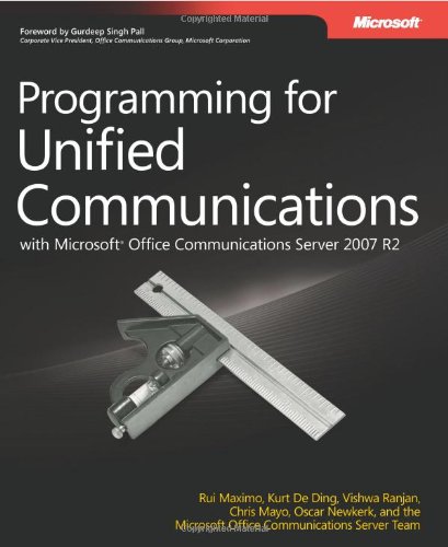 9780735626232: PROGRAMMING FOR UNIFIED COMMUNICATIONS