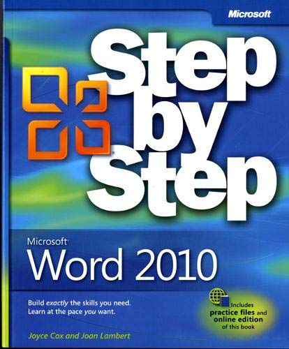 Stock image for Microsoft Word 2010 Step by Step for sale by Better World Books: West