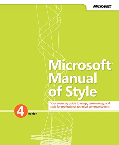 Beispielbild fr Microsoft Manual of Style (4th Edition) zum Verkauf von SecondSale