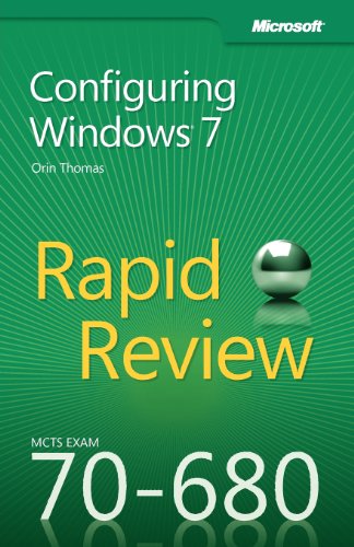 Imagen de archivo de MCTS 70â    680 Rapid Review â     Configuring Windows 7 a la venta por WorldofBooks