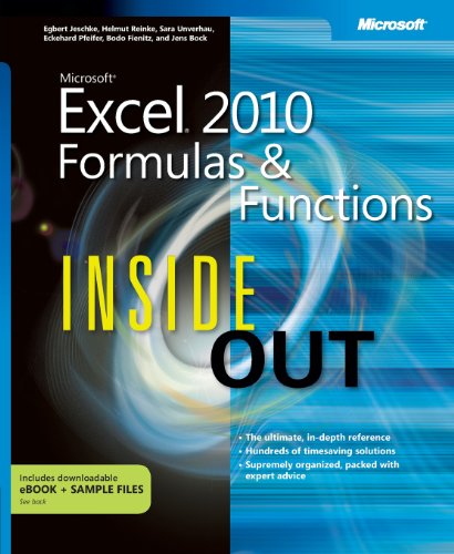 9780735658028: Microsoft Excel 2010 Formulas and Functions Inside Out
