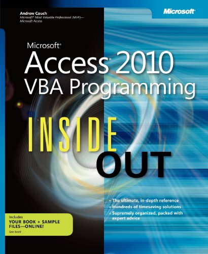 9780735659872: Microsoft Access 2010 VBA Programming Inside Out