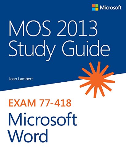 9780735669253: MOS 2013 Study Guide for Microsoft Word