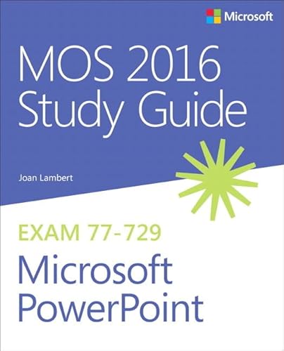 Beispielbild fr MOS 2016 Study Guide for Microsoft PowerPoint zum Verkauf von Better World Books