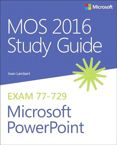 9780735699403: MOS 2016 Study Guide for Microsoft PowerPoint