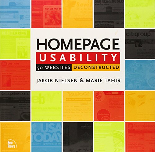 Homepage Usability: 50 Websites Deconstructed (9780735711020) by Nielsen, Jakob; Tahir, Marie