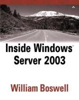 Inside Windows Server 2003 (9780735711587) by Boswell, William