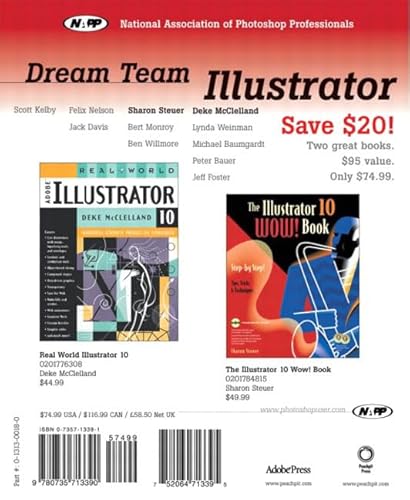 NAPP Dream Team Illustrator (9780735713390) by McClelland, Deke; Steuer, Sharon