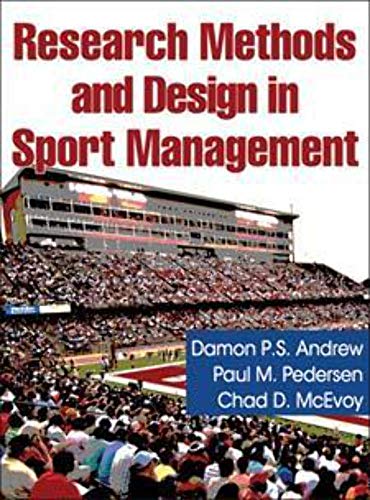 Imagen de archivo de Research Methods and Design in Sport Management a la venta por ThriftBooks-Atlanta