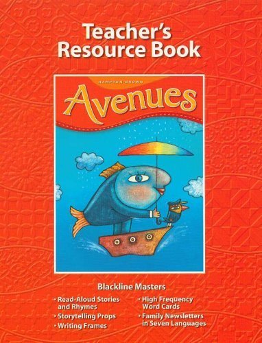 Imagen de archivo de Avenues Kindergarten Level A (Teacher's Resource Book, Level A) a la venta por Front Cover Books