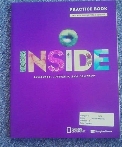 Imagen de archivo de Inside Language, Literacy, and Content Practice Book a la venta por Nationwide_Text