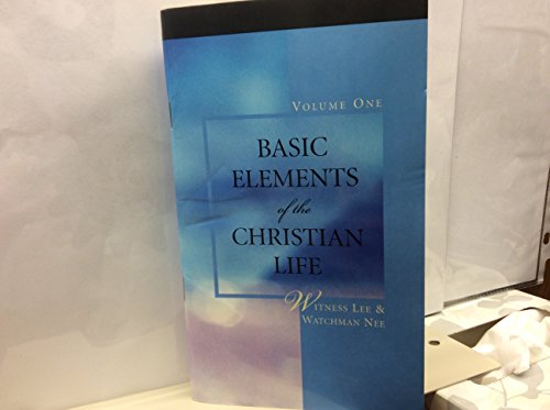 Imagen de archivo de Basic Elements of the Christian Life, Vol. 1 a la venta por SecondSale