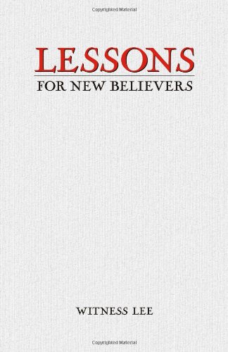 Stock image for Lessons for New Believers for sale by Front Cover Books