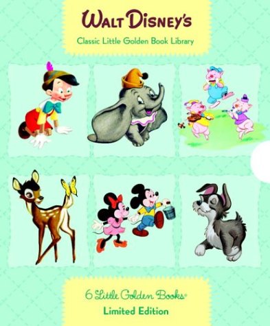 Stock image for Walt Disney's 6 Little Golden Books: Bambi/Dumbo/Mother Goose/Pinocchio/Scamp/Three Little Pigs for sale by Front Cover Books