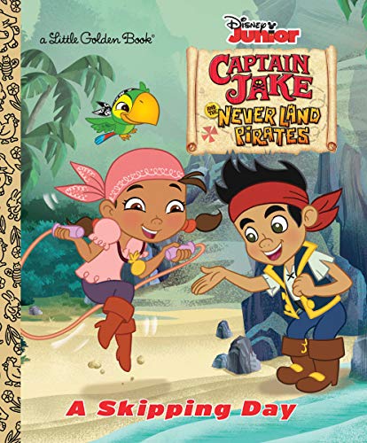 Beispielbild fr A Skipping Day (Disney Junior: Jake and the Neverland Pirates) (Little Golden Book) zum Verkauf von Orion Tech