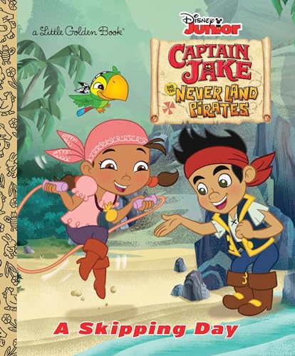 Imagen de archivo de A Skipping Day (Disney Junior: Jake and the Neverland Pirates) (Little Golden Book) a la venta por Gulf Coast Books