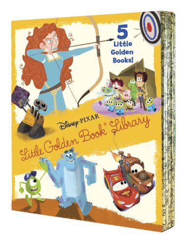 9780736431637: Disney/Pixar Little Golden Book Library: Brave / Cars 2 / Walle-e / Monsters University / Toy Story 3