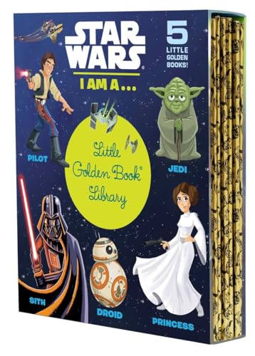 Stock image for Star Wars: I Am a.Little Golden Book Library (Star Wars): I am a Pilot; I am a Jedi; I am a Sith; I am a Droid; I am a Princess for sale by Ergodebooks