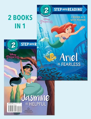 Stock image for Ariel Is Fearless/Jasmine Is Helpful (Disney Princess) (Step into Reading) for sale by Gulf Coast Books