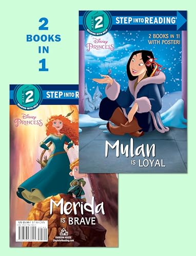Beispielbild fr Mulan Is Loyal/Merida Is Brave (Disney Princess) (Step into Reading) zum Verkauf von Wonder Book