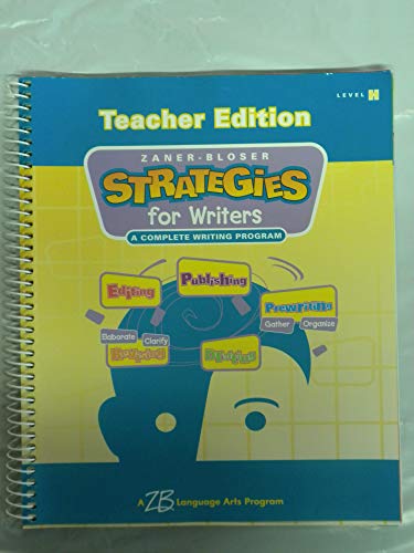 Stock image for Strategies for Writers: A Complete Writing Program, Level H - Recommended for Grade 8 and above for sale by Allied Book Company Inc.