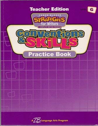 Stock image for Handwriting-Conventions And Skills. Grade 7, Level G: Teachers Practice Book Edition (2003 Copyright) for sale by ~Bookworksonline~